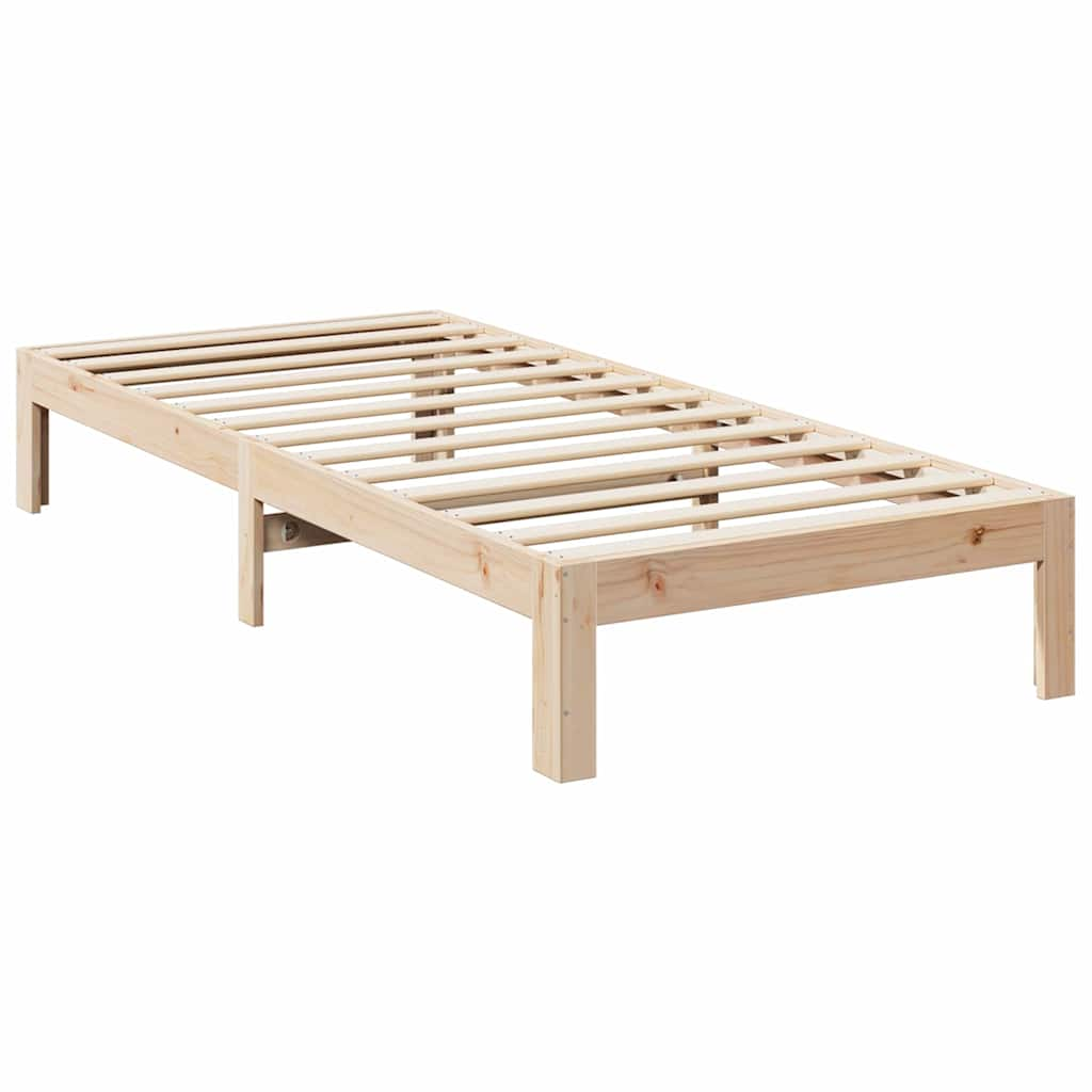 Solid wood bed without mattress 80x200 cm pinewood