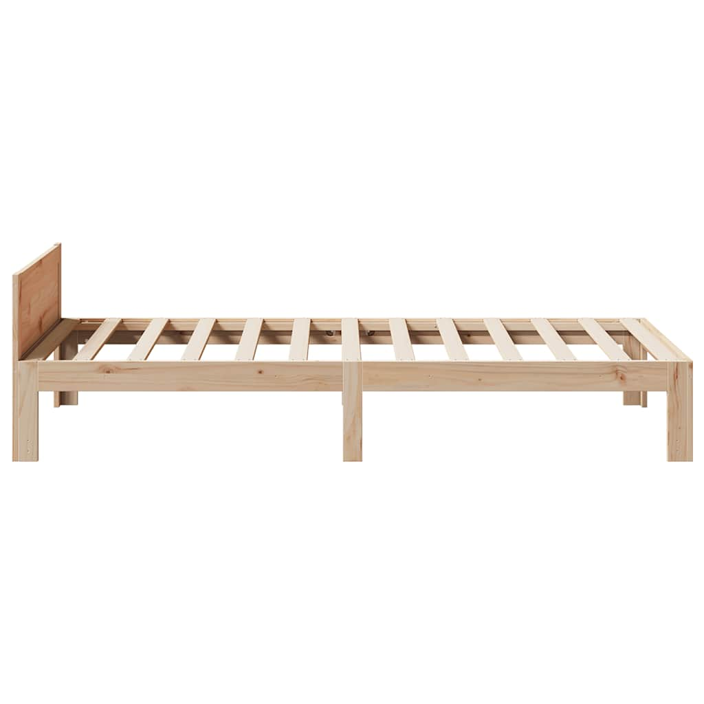 Solid wood bed without mattress 80x200 cm pinewood