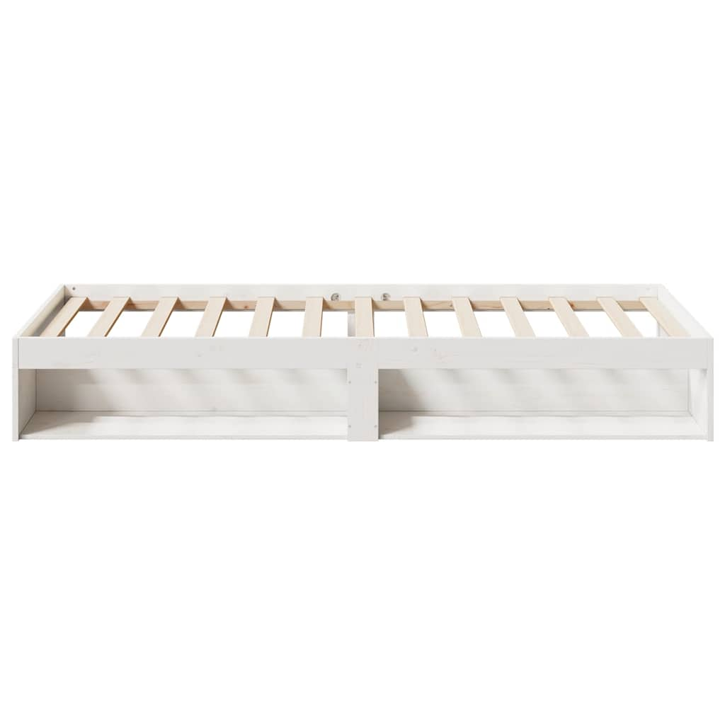 Daybed without mattress white 100x200 cm solid pine wood