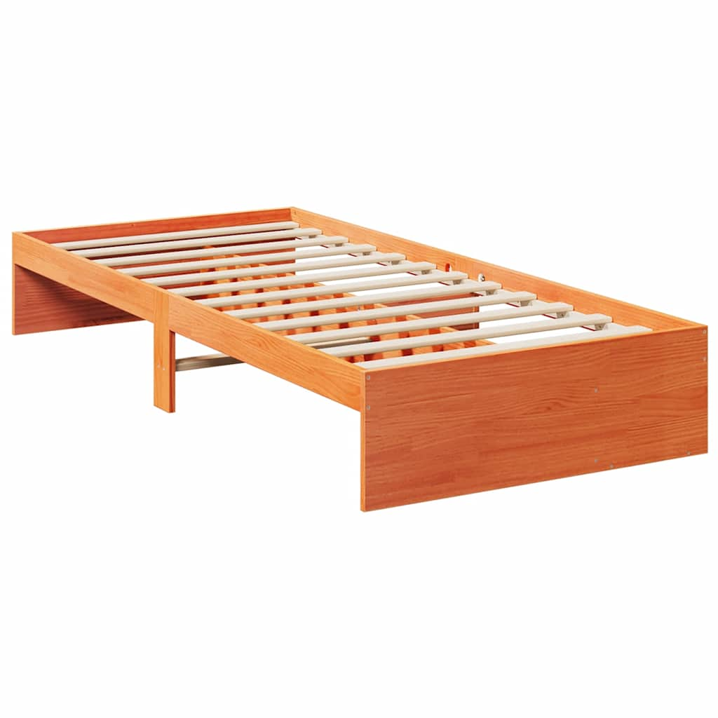 Daybed without mattress wax brown 80x200 cm solid pine wood