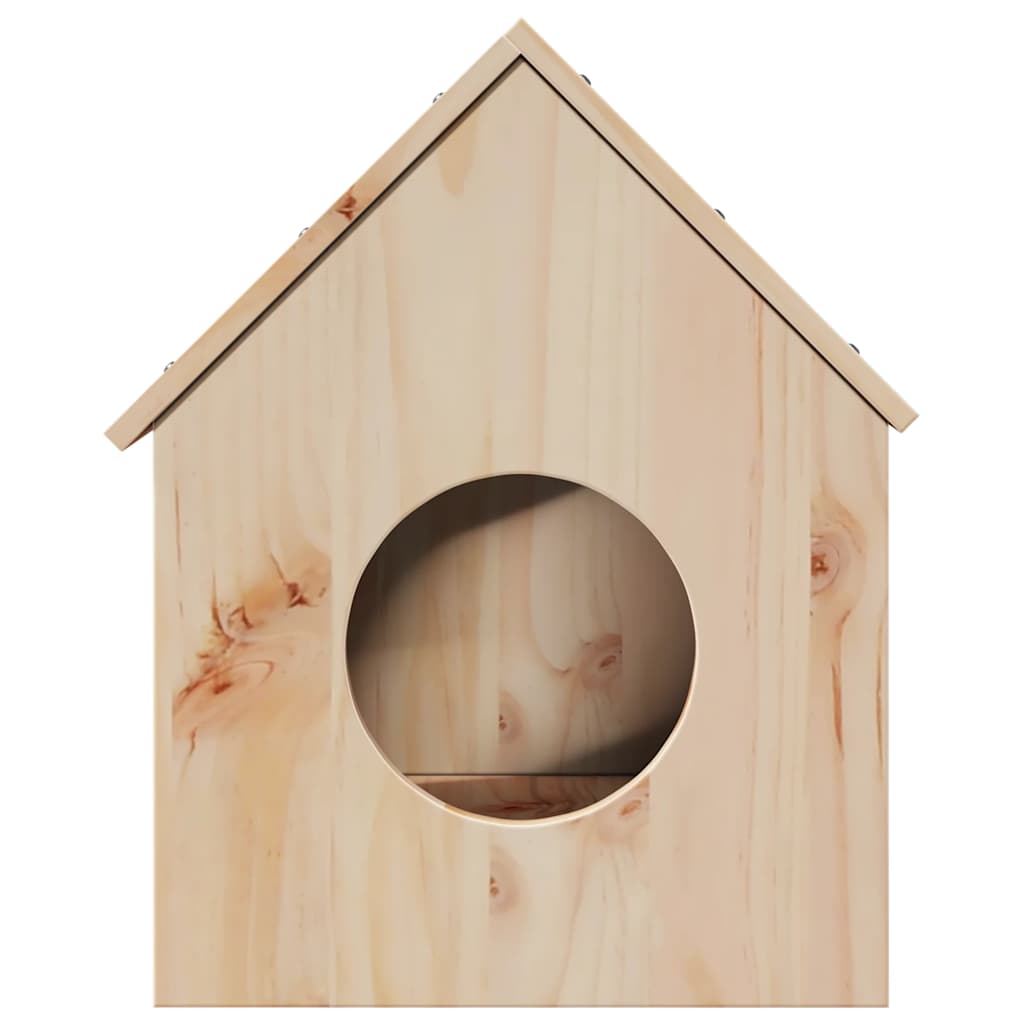 Cat house 41x50x50 cm solid pine wood