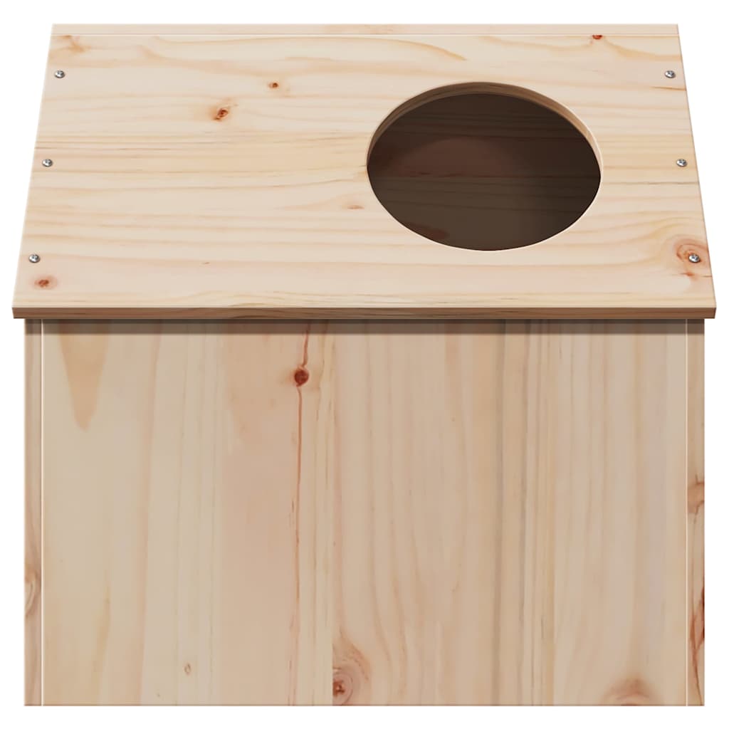 Cat house 41x50x50 cm solid pine wood