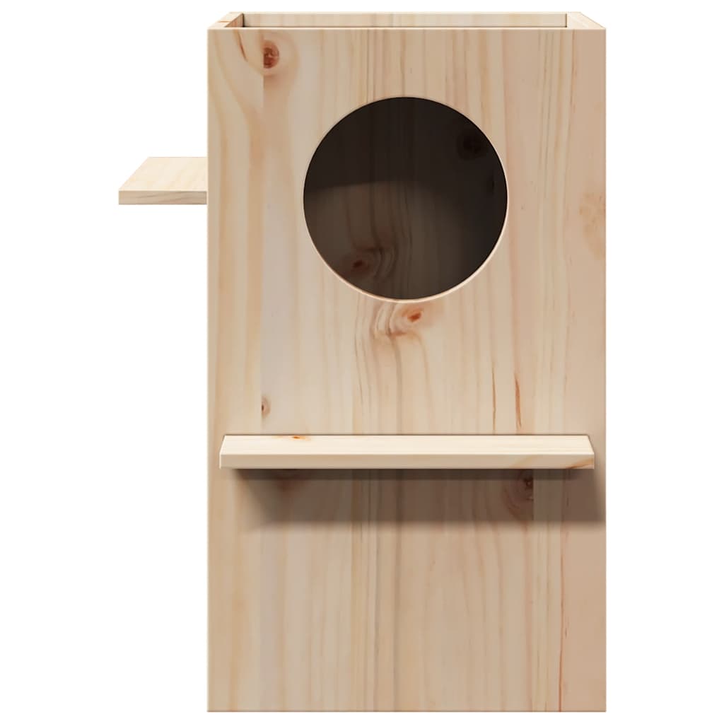 Cat house 43x43x60 cm solid pine wood