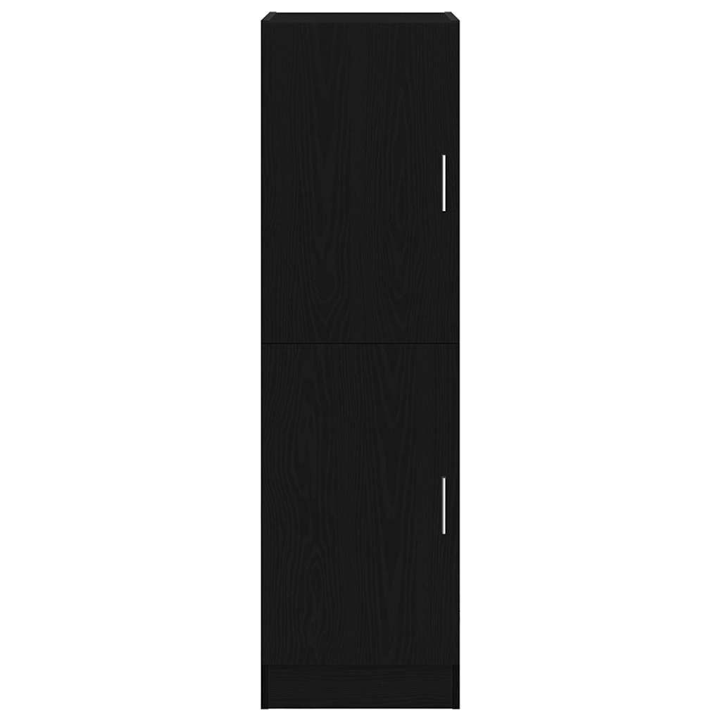 Kitchen Cabinet Black 38x41.5x131.5 cm Wood Material