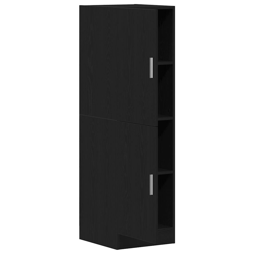 Kitchen Cabinet Black 38x41.5x131.5 cm Wood Material