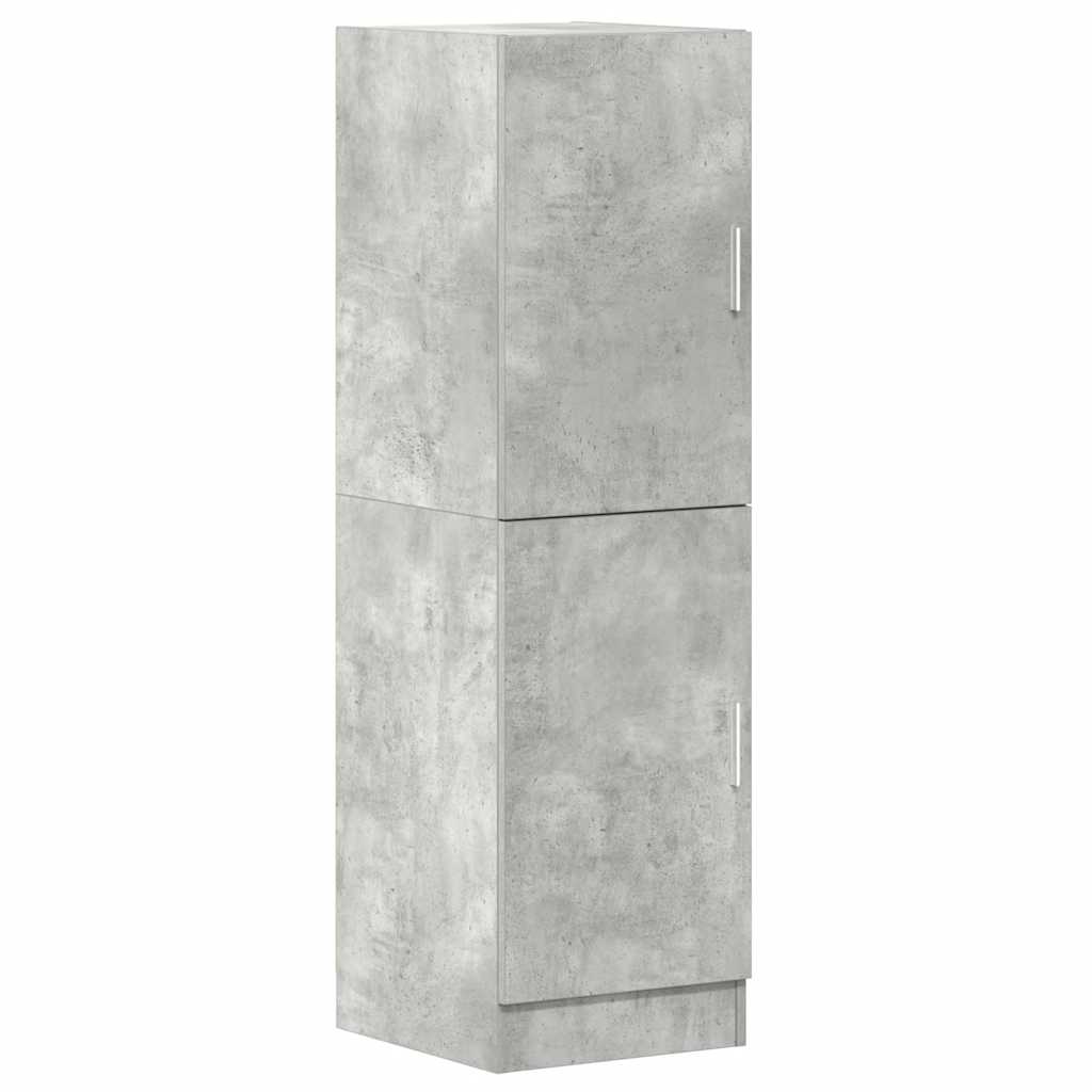 Kitchen Cabinet Concrete Grey 38x41.5x131.5 cm Wood Material