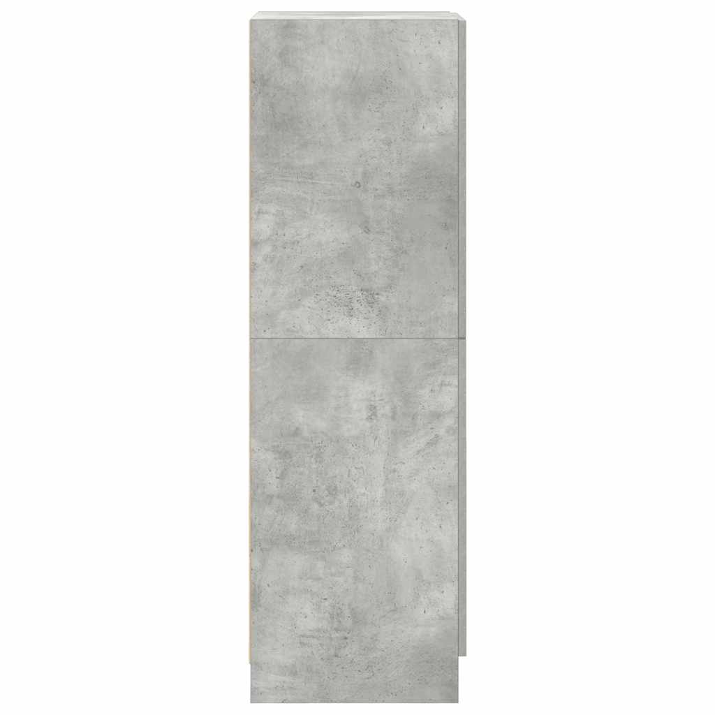 Kitchen Cabinet Concrete Grey 38x41.5x131.5 cm Wood Material