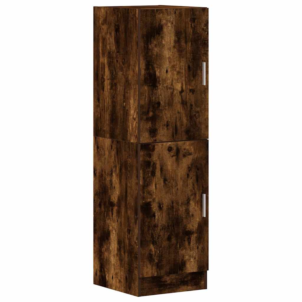 Kitchen Cabinet Smoked Oak 38x41.5x131.5 cm Wood Material