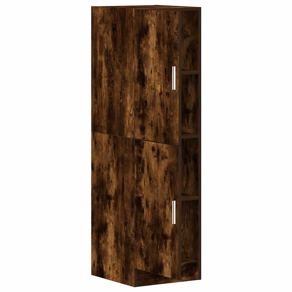 Kitchen Cabinet Smoked Oak 38x41.5x131.5 cm Wood Material