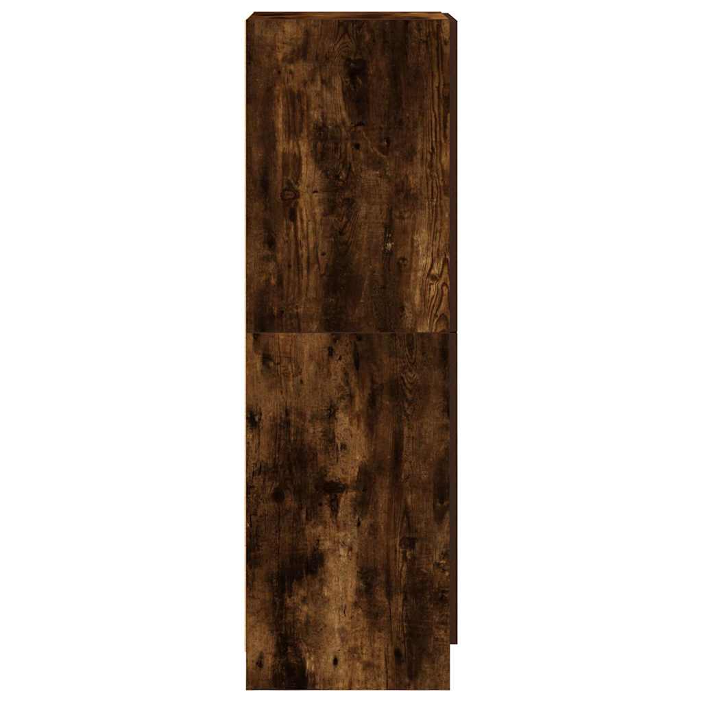 Kitchen Cabinet Smoked Oak 38x41.5x131.5 cm Wood Material