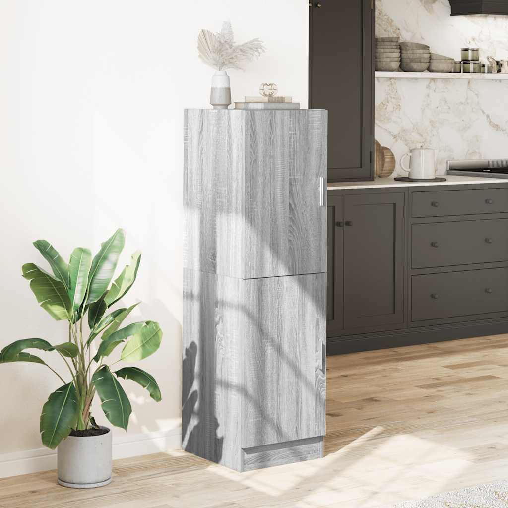 Kitchen Cabinet Gray Sonoma 38x41.5x131.5 cm Wood Material