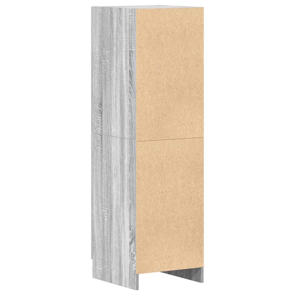 Küchenschrank Grau Sonoma 38x41,5x131,5 cm Holzwerkstoff