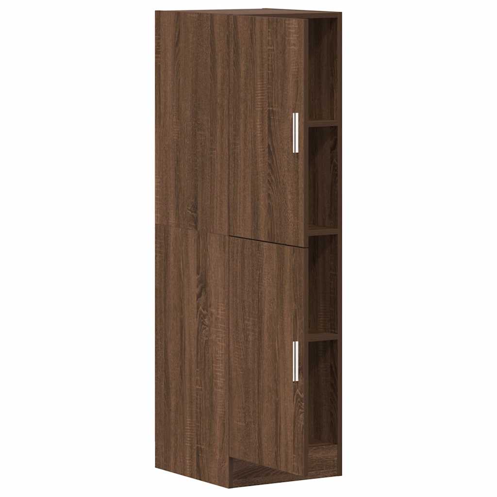 Kitchen Cabinet Brown Oak Look 38x41.5x131.5 cm Wood Material