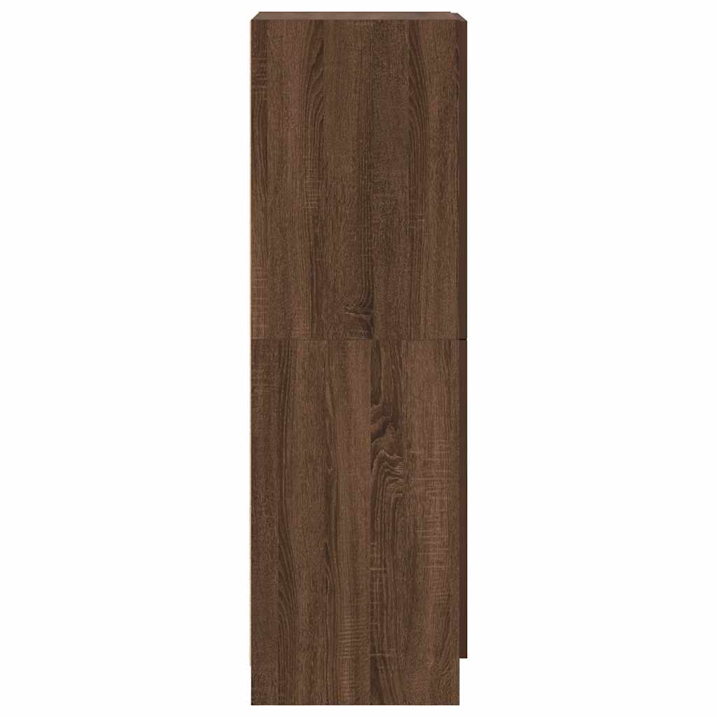 Kitchen Cabinet Brown Oak Look 38x41.5x131.5 cm Wood Material