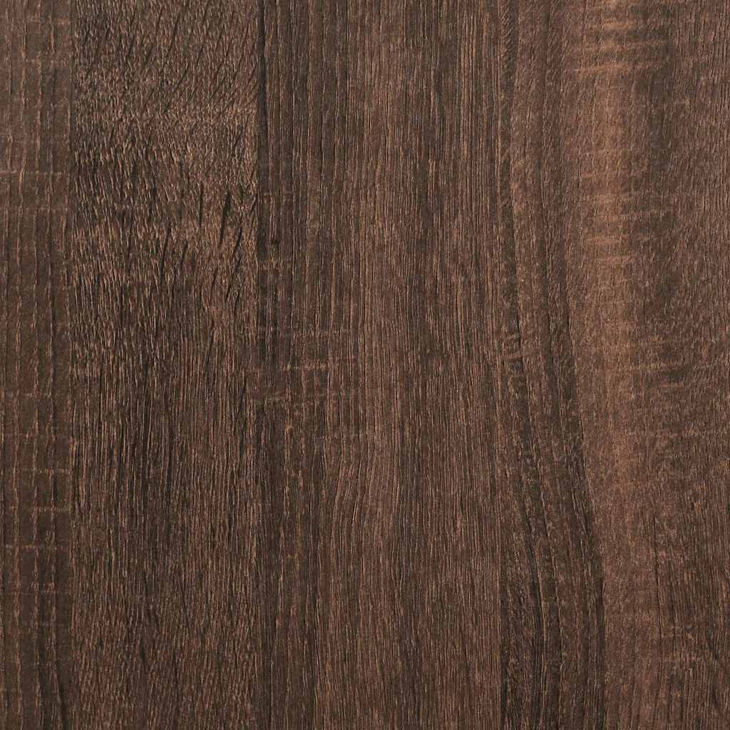 Kitchen Cabinet Brown Oak Look 38x41.5x131.5 cm Wood Material