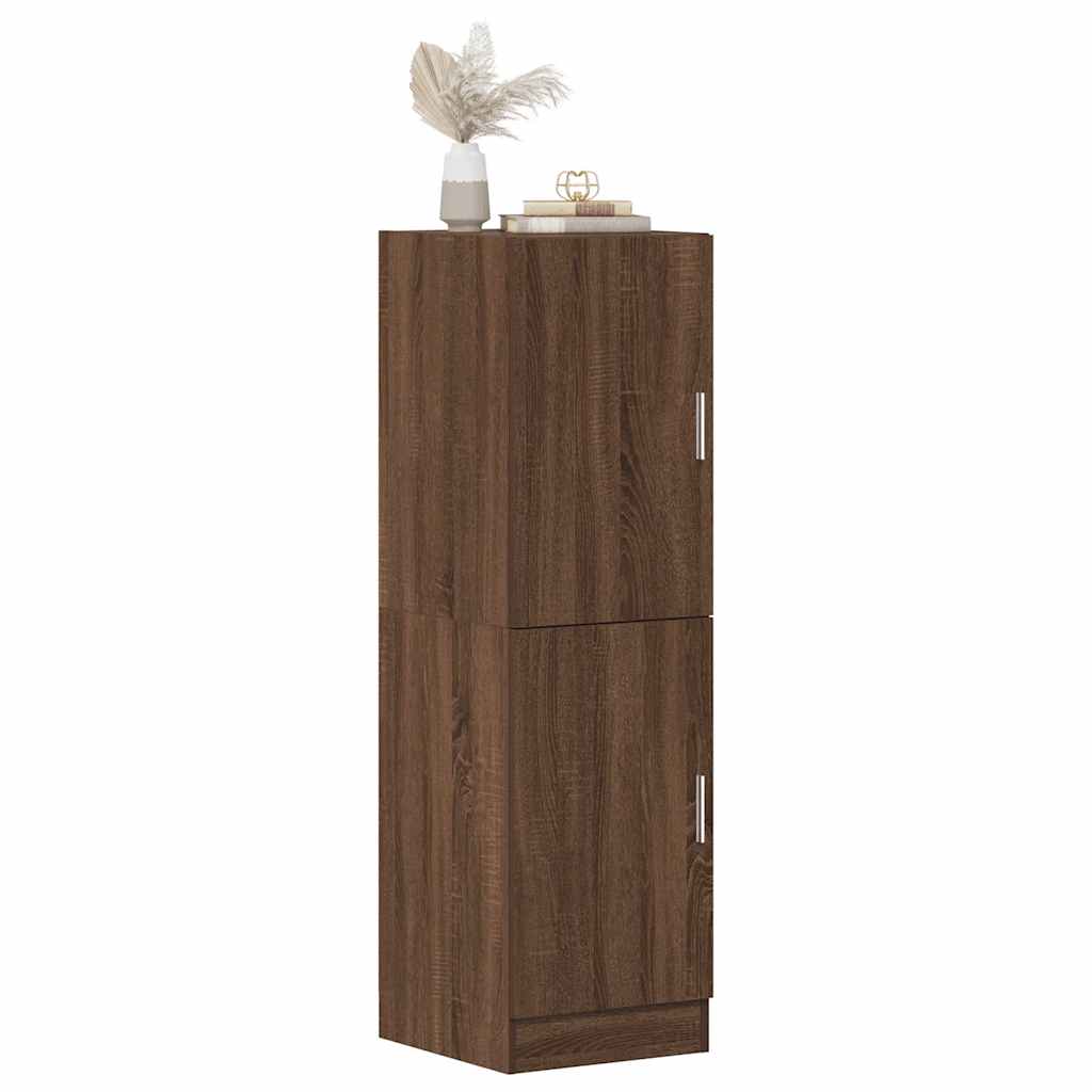 Kitchen Cabinet Brown Oak Look 38x41.5x131.5 cm Wood Material