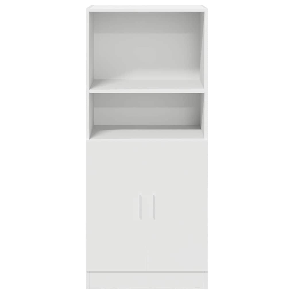 Kitchen Cabinet White 57x41.5x131.5 cm Wood Material