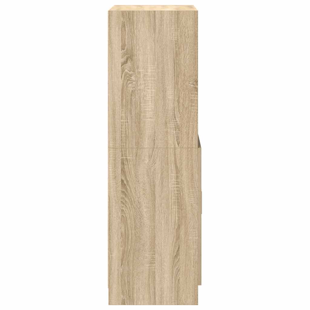 Kitchen Cabinet Sonoma Oak 57x41.5x131.5 cm Wood Material