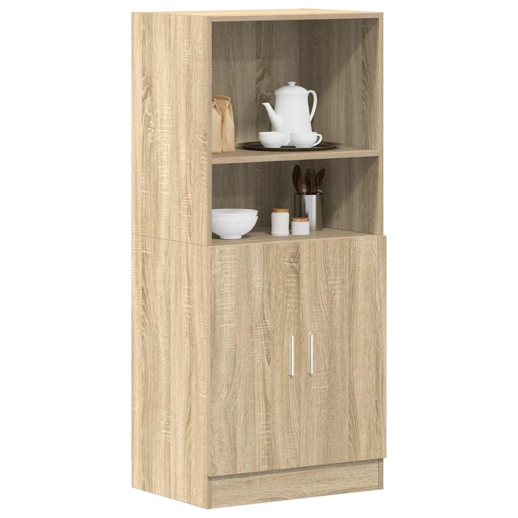 Kitchen Cabinet Sonoma Oak 57x41.5x131.5 cm Wood Material