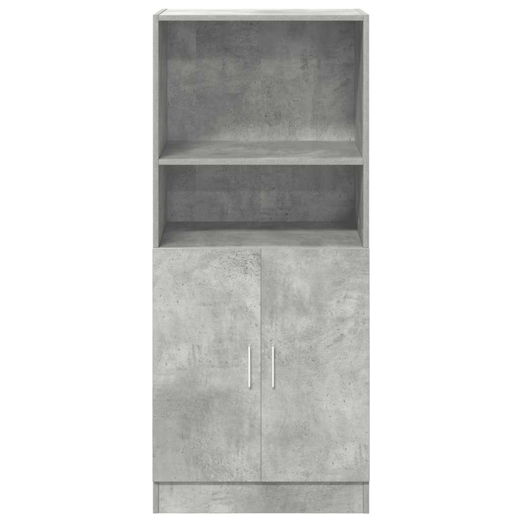 Kitchen Cabinet Concrete Grey 57x41.5x131.5 cm Wood Material