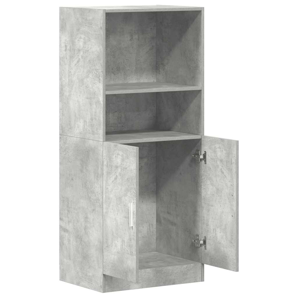 Kitchen Cabinet Concrete Grey 57x41.5x131.5 cm Wood Material