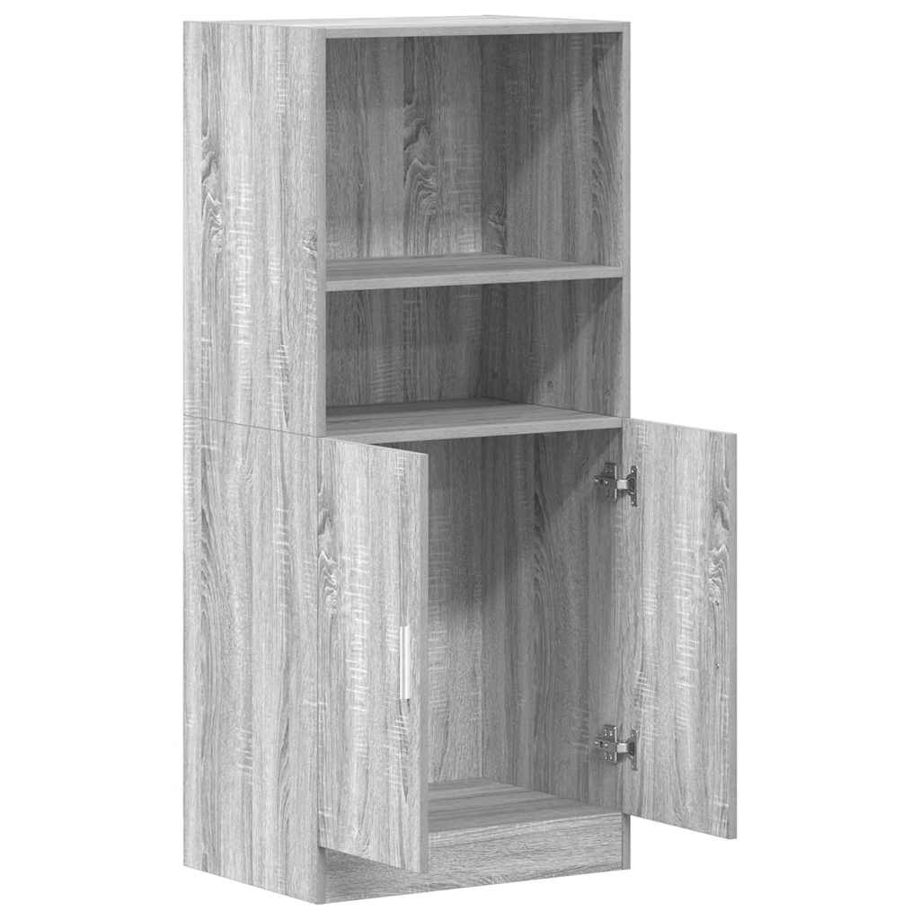 Kitchen Cabinet Gray Sonoma 57x41.5x131.5 cm Wood Material