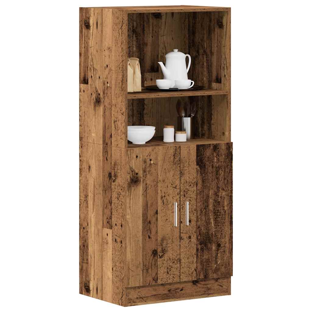 Kitchen Cabinet Old Wood Look 57x41.5x131.5 cm Wood Material