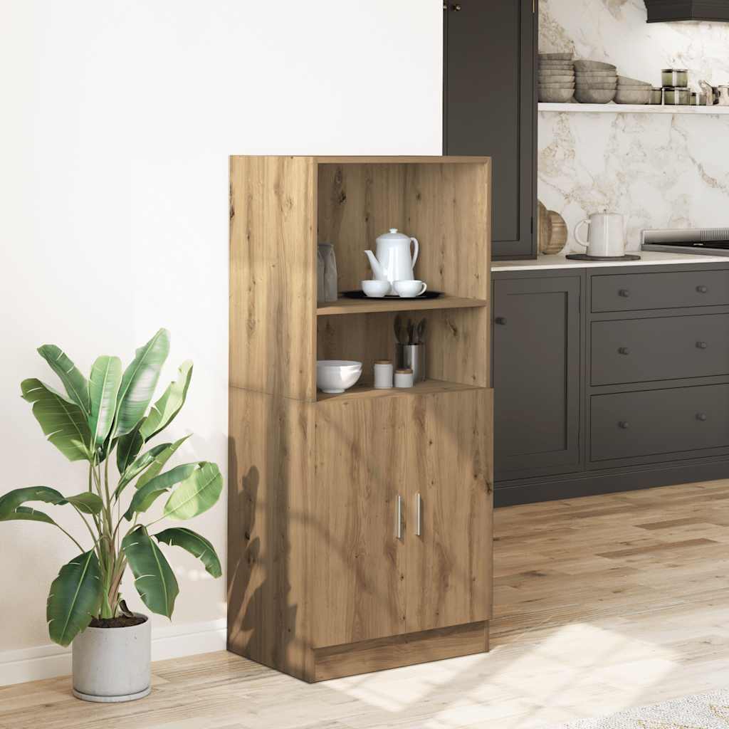 Kitchen Cabinet Artisan Oak 57x41.5x131.5 cm Wood Material