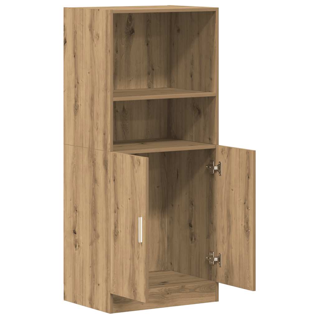 Kitchen Cabinet Artisan Oak 57x41.5x131.5 cm Wood Material