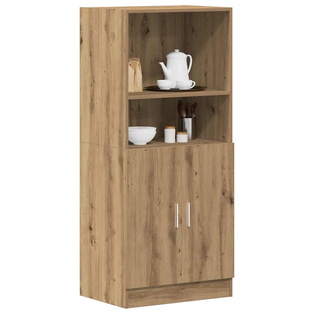 Kitchen Cabinet Artisan Oak 57x41.5x131.5 cm Wood Material