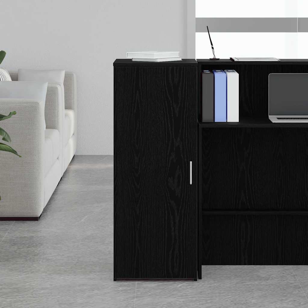 Storage Cabinet Black 40x45x103.5 cm Wood Material