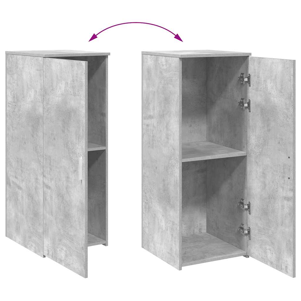 Storage Cabinet Concrete Grey 40x45x103.5 cm Wood Material