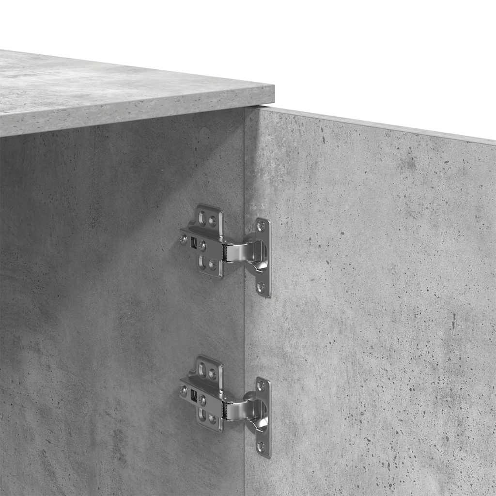 Storage Cabinet Concrete Grey 40x45x103.5 cm Wood Material