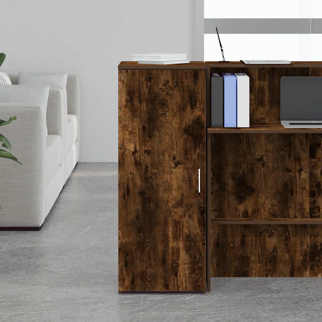 Storage Cabinet Smoked Oak 40x45x103.5 cm Wood Material