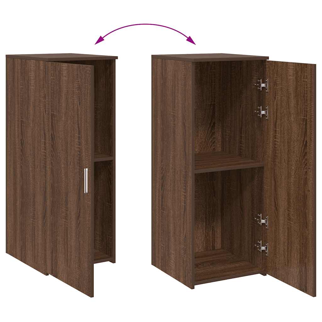 Storage Cabinet Brown Oak Look 40x45x103.5 cm Wood Material