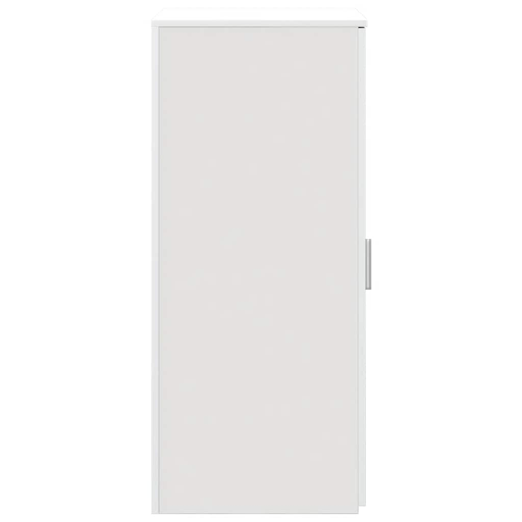 Storage Cabinet White 50x45x103.5 cm Wood Material