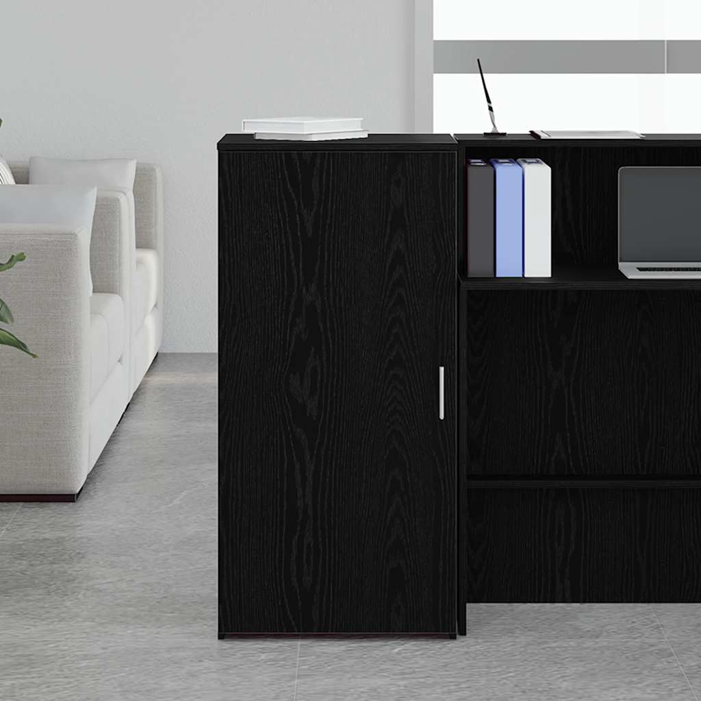 Storage Cabinet Black 50x45x103.5 cm Wood Material