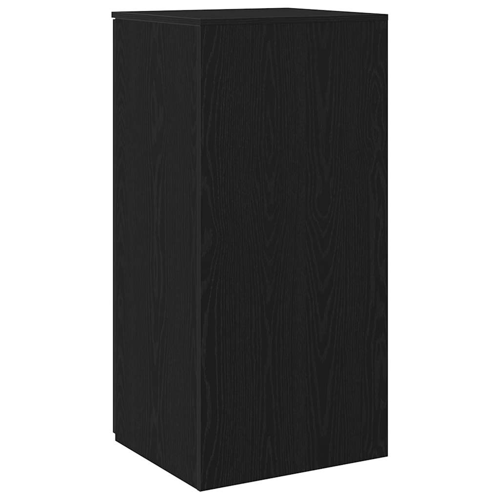 Storage Cabinet Black 50x45x103.5 cm Wood Material