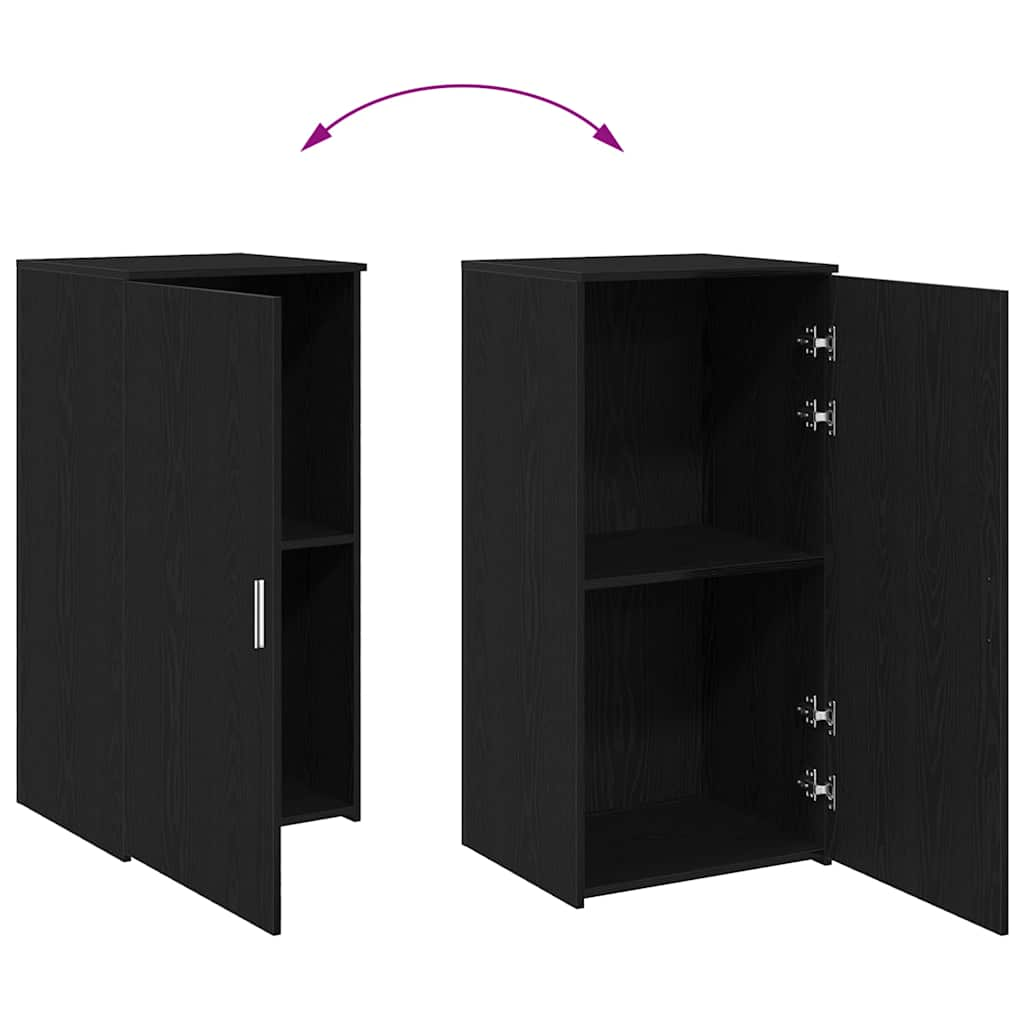 Storage Cabinet Black 50x45x103.5 cm Wood Material