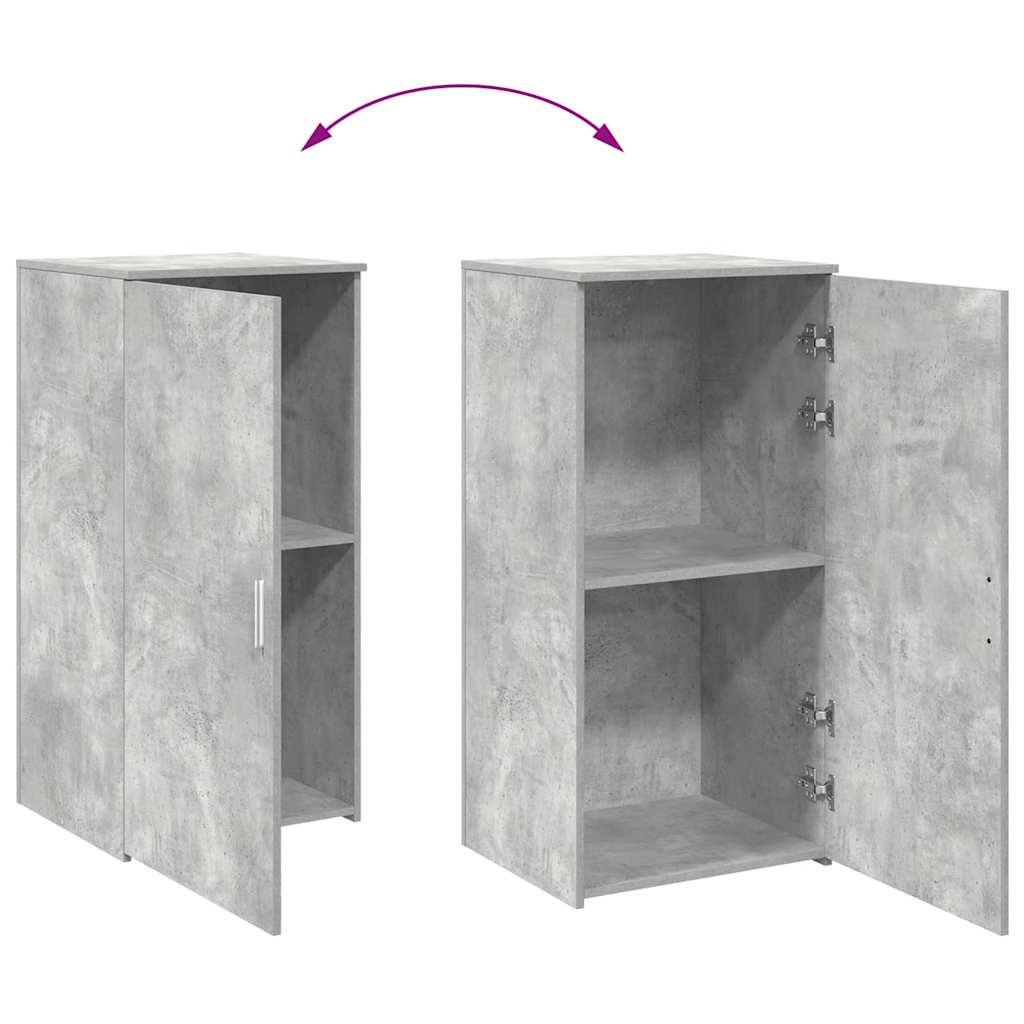 Storage Cabinet Concrete Grey 50x45x103.5 cm Wood Material