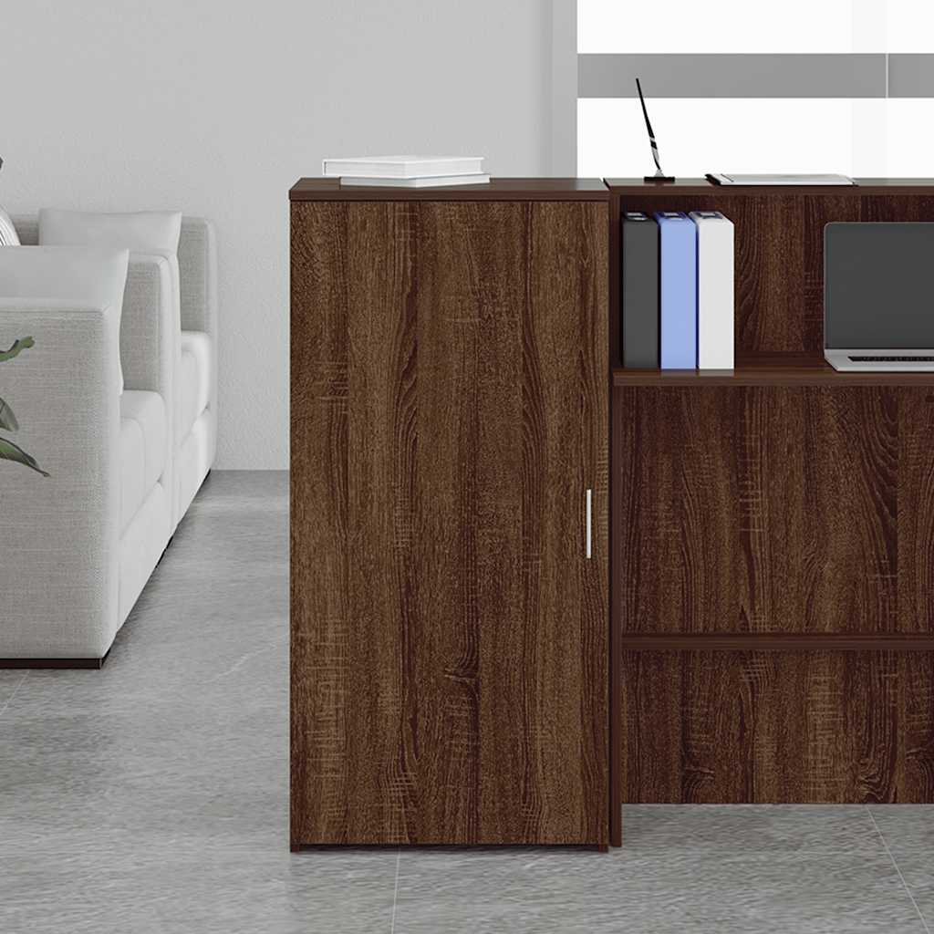 Storage Cabinet Brown Oak Look 50x45x103.5 cm Wood Material