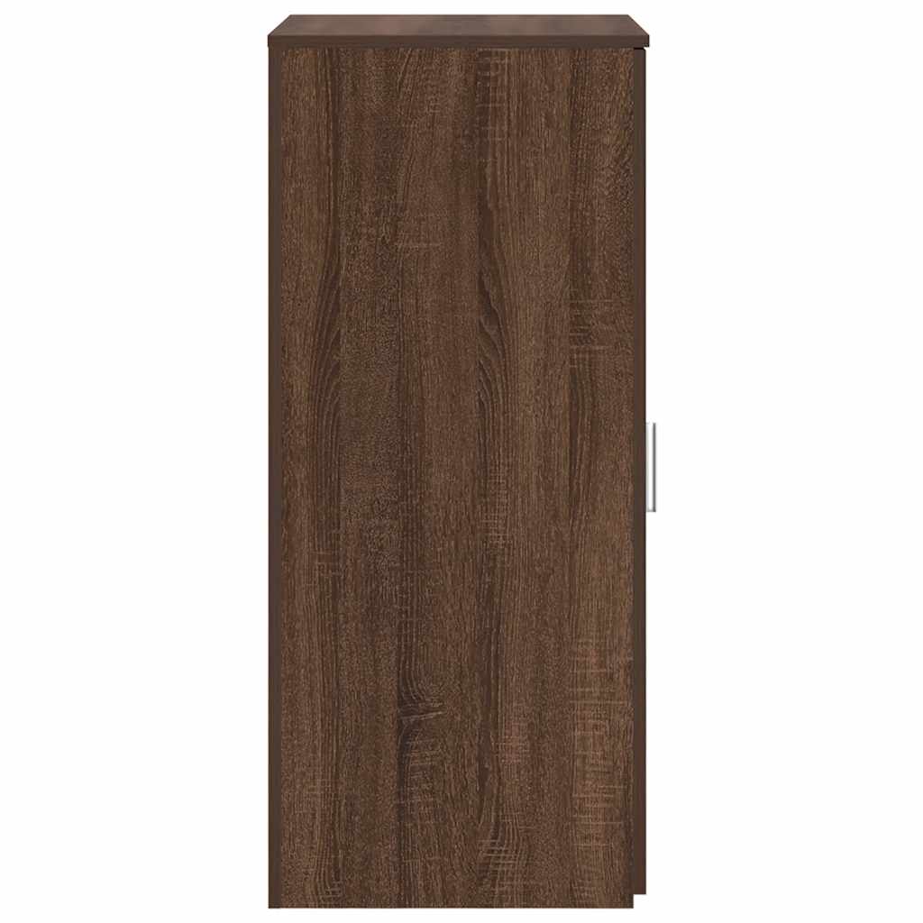 Storage Cabinet Brown Oak Look 50x45x103.5 cm Wood Material