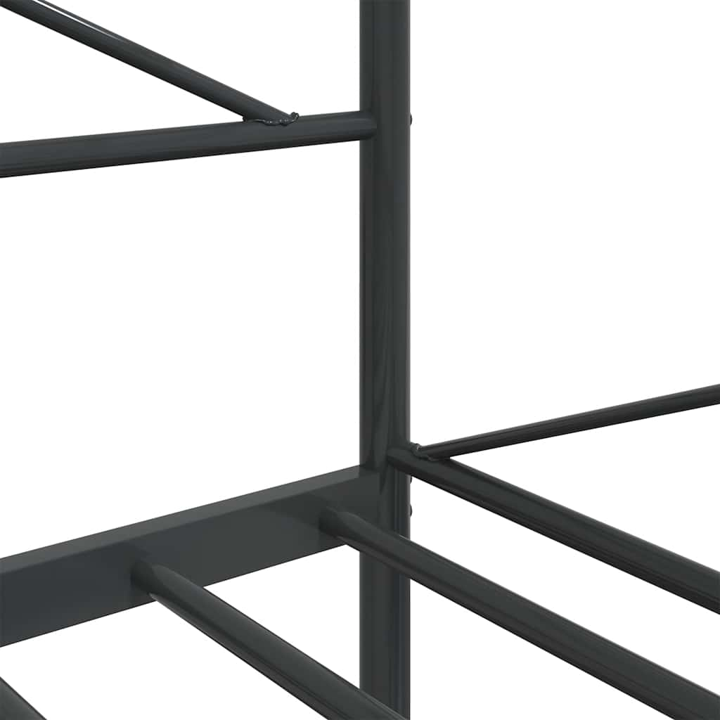 Bunk Bed without Mattress Black 107x203 cm Steel