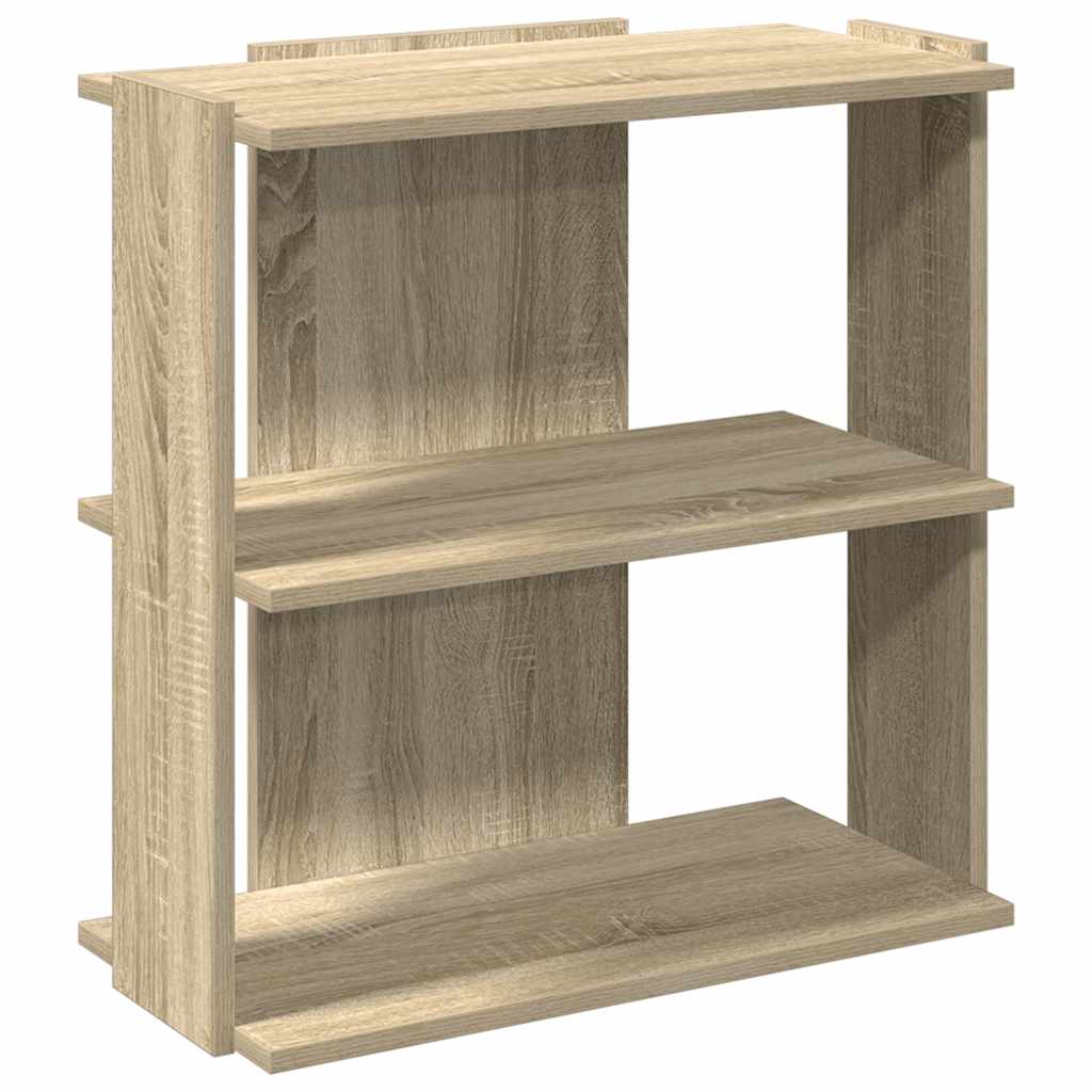 Bookcase 3 shelves Sonoma oak 60x30x60 cm wood material