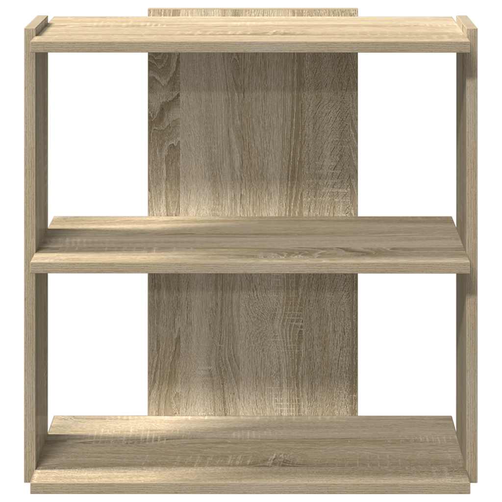 Bücherregal 3 Böden Sonoma-Eiche 60x30x60 cm Holzwerkstoff