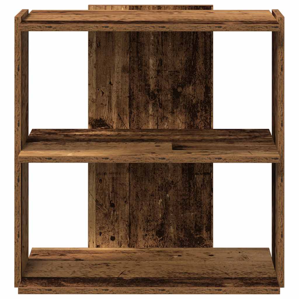 Bookcase 3 shelves old wood look 60x30x60 cm wood material