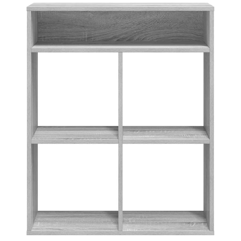 Bücherregal Grau Sonoma 66x31x80 cm Holzwerkstoff