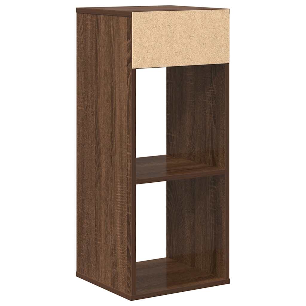 Bookshelf Brown Oak Look 34x31x80 cm Wood Material