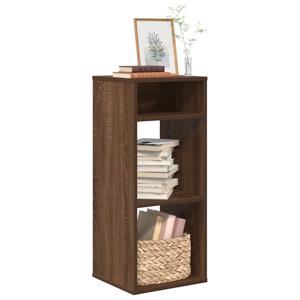 Bücherregal Braun Eichen-Optik 34x31x80 cm Holzwerkstoff