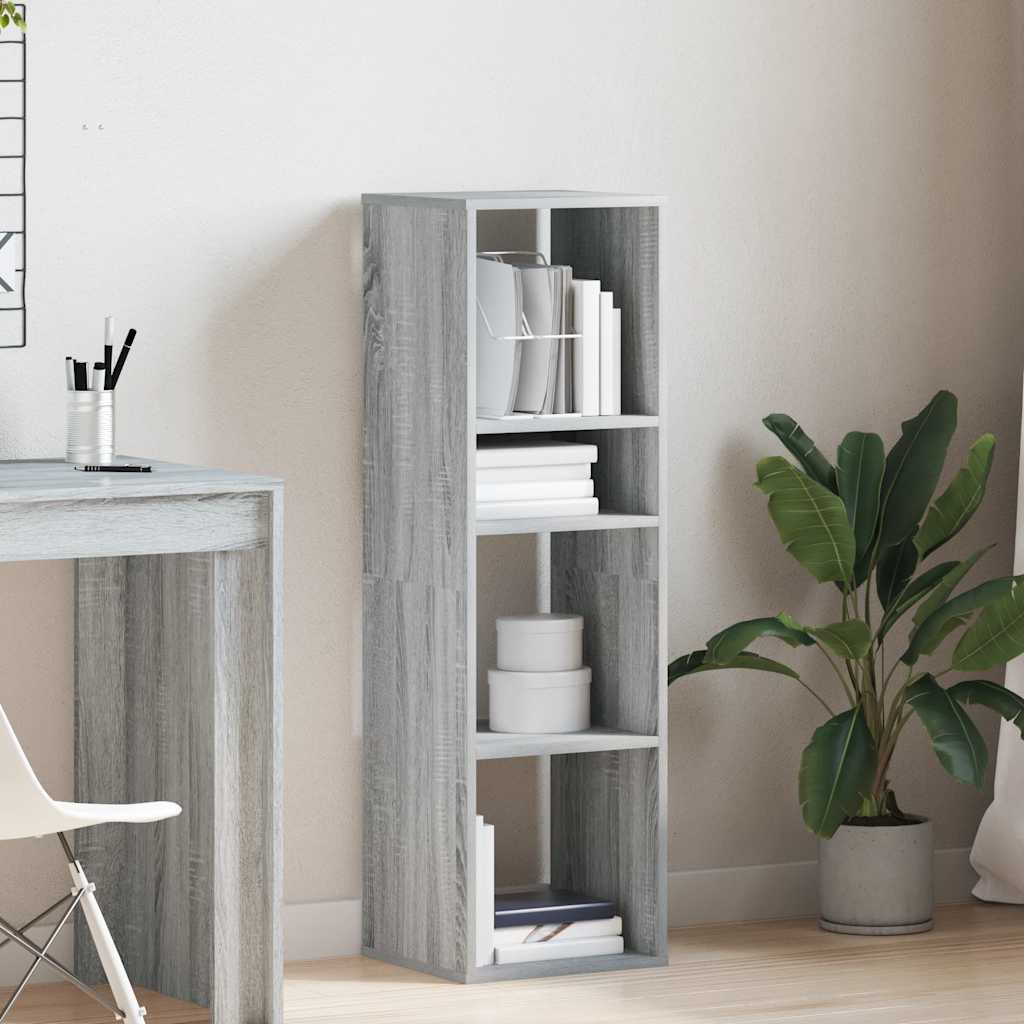 Bookshelf Gray Sonoma 34x31x112 cm Wood Material